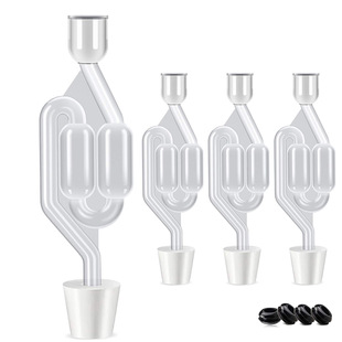 适用于梅森盖酿造啤酒腌制咸菜泡菜s弯排气阀单向阀Airlock