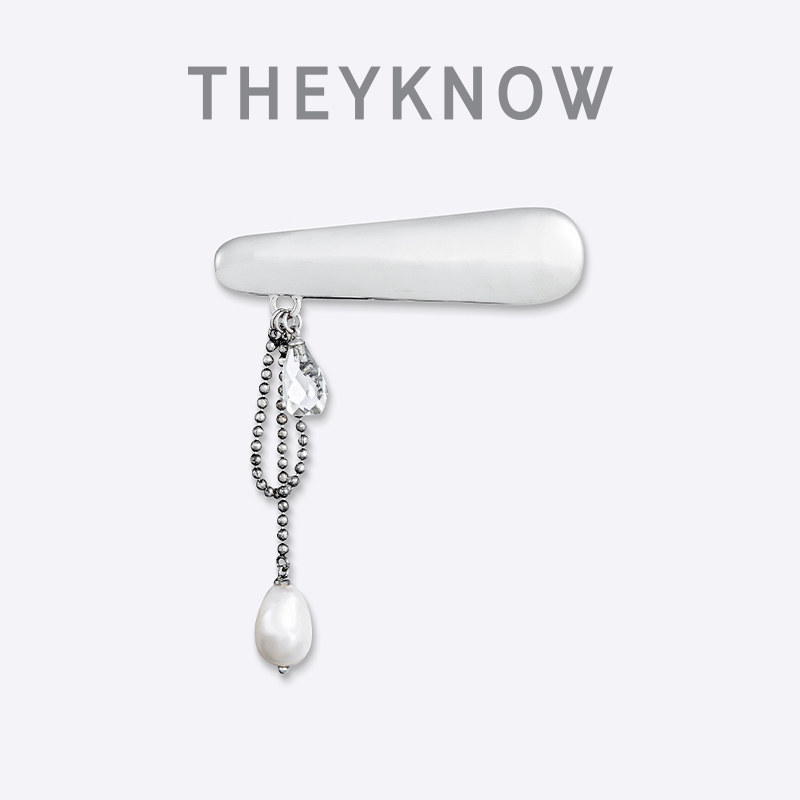 水晶珍珠THEYKNOW天然5折发夹