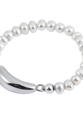 天然珍珠水滴复古ins潮风戒指