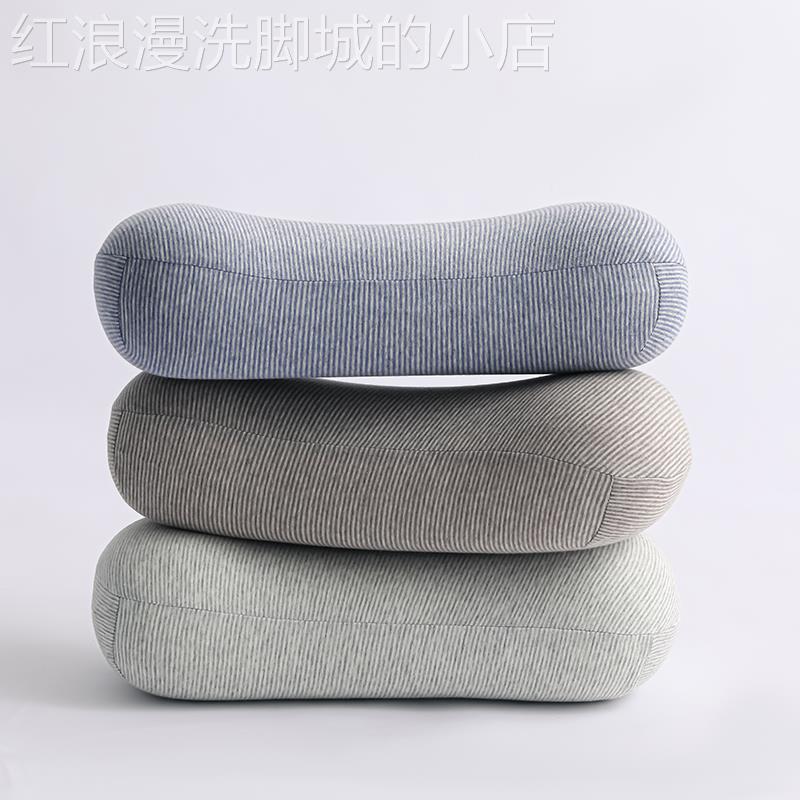 记忆棉小枕头午睡护单颈椎助睡眠办公室QNK枕午休趴枕男圆柱形人