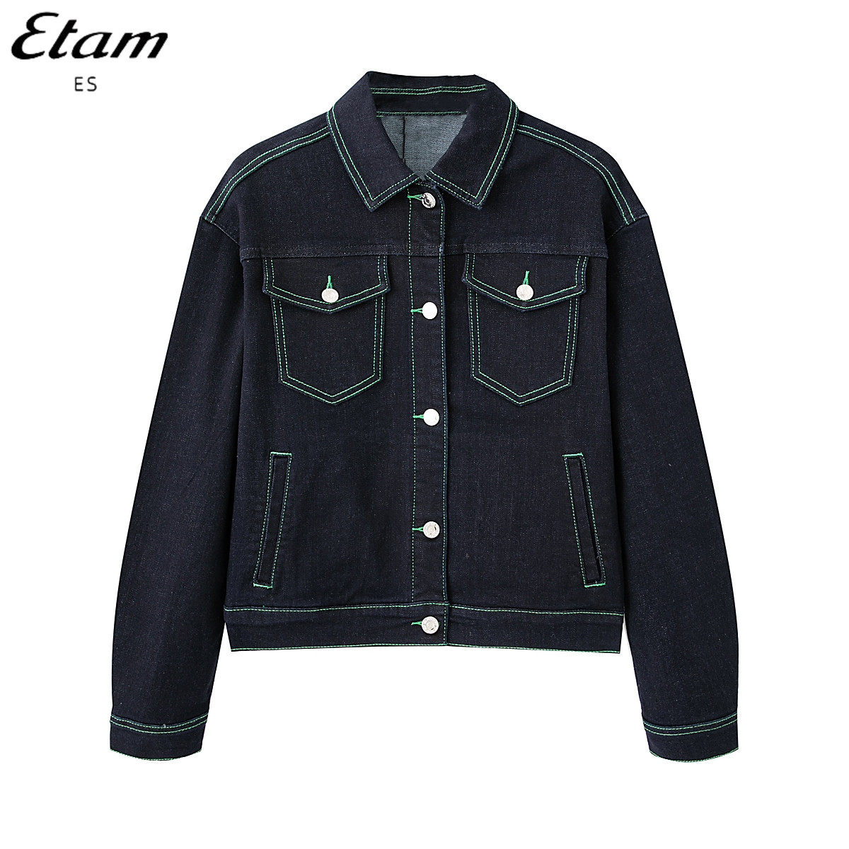 Etam/艾格旗下ES女装 休闲工装风印花牛仔外套女2023春装新款使用感如何?