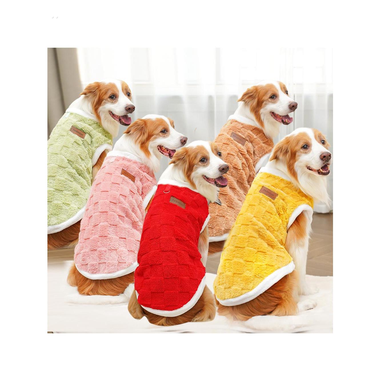 柯基柴犬泰迪腊肠狗狗衣服秋冬防掉毛马甲中型犬防脏保暖加绒背心