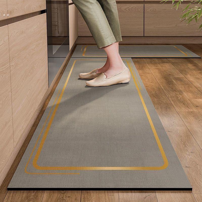 玄关家用吸水卫生间防滑浴室地毯浴室厨房硅藻泥地垫防水防油可擦