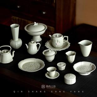 北溪堂蜜色釉功夫茶具单个陶瓷二才盖碗不烫手泡茶壶主人杯壶承