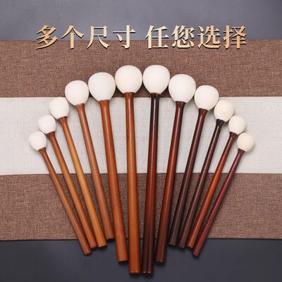 实木敲棒木鱼敲锤木琴锤子少儿打击乐器配件敲槌木鱼棒棰摆件