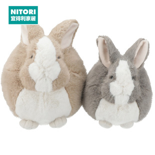 NITORI宜得利家居 毛绒玩偶抱枕 兔子球 GY S