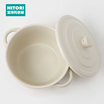 NITORI宜得利家居烘培双耳盖碗