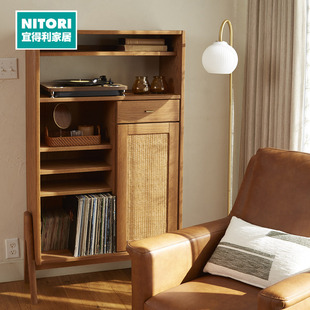 NITORI宜得利家居家具简约沙发边柜客厅置物柜卧室置物柜ANV001