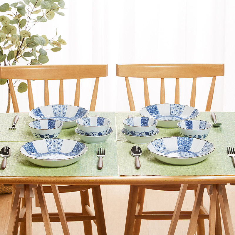 NITORI宜得利家居家用餐具碗盘套组日式陶瓷乔迁礼4人用10头套装,餐饮具,餐具瓷器套装,淘宝优惠券,粉丝福利购,淘宝优惠卷