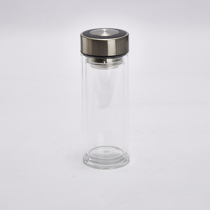 nitori宜得利带漏网双层玻璃杯