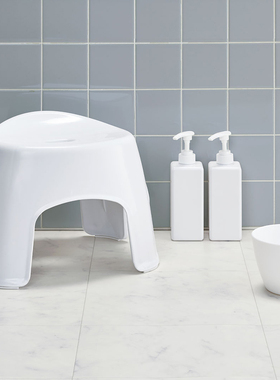 NITORI宜得利家居 卫生间简约浴室凳成人方凳客厅浴室凳H25WH