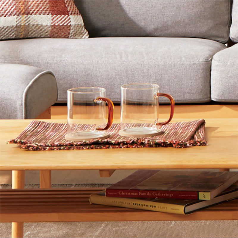 nitori日本透明耐热玻璃咖啡杯