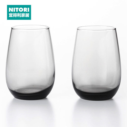 NITORI宜得利家居玻璃水杯2只装