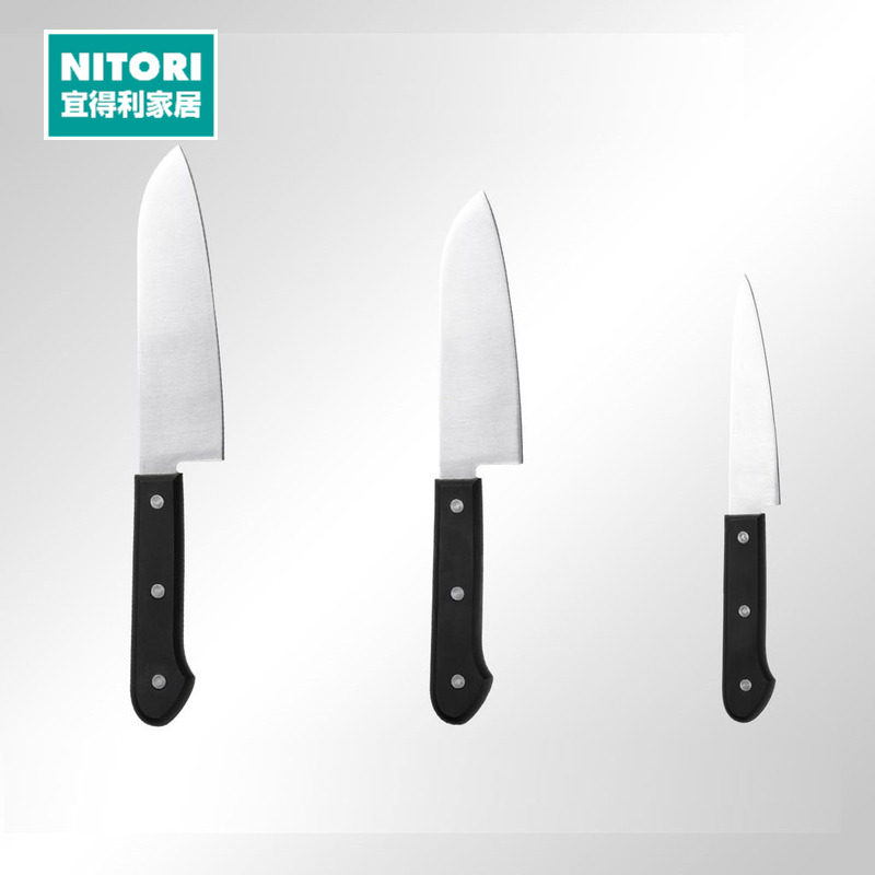 NITORI宜得利家居 家用厨房切菜多功能蔬果刀切片刀不锈钢三德刀