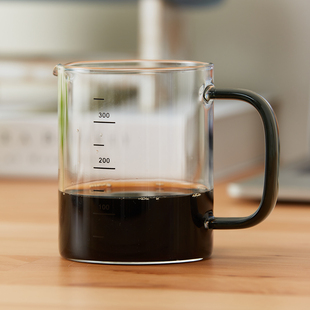 NITORI宜得利家居 耐热玻璃量杯手冲咖啡杯水杯 350ml