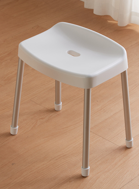 NITORI宜得利家居铝脚宽面抗菌浴室凳家用洗澡凳坐浴凳H45 5180WH