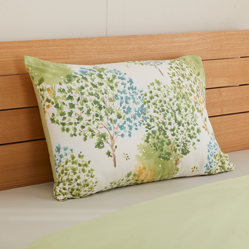 NITORI简约清新枕套那棵树