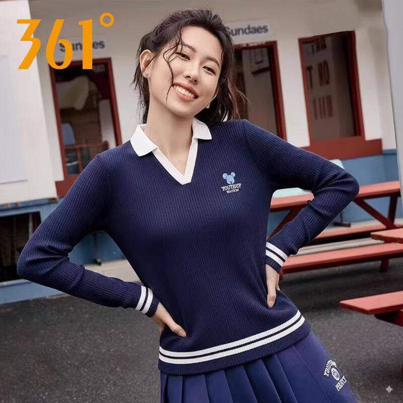 361°长袖T恤女装修身运动服