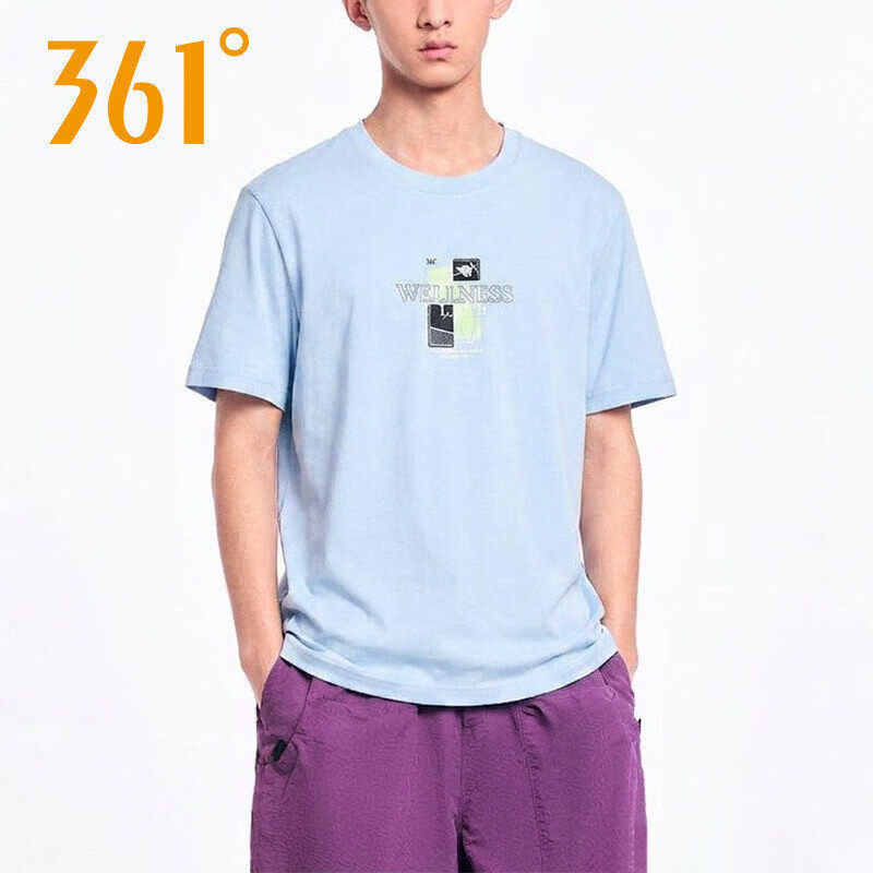 361°透气短袖羽毛球服男宽松T恤