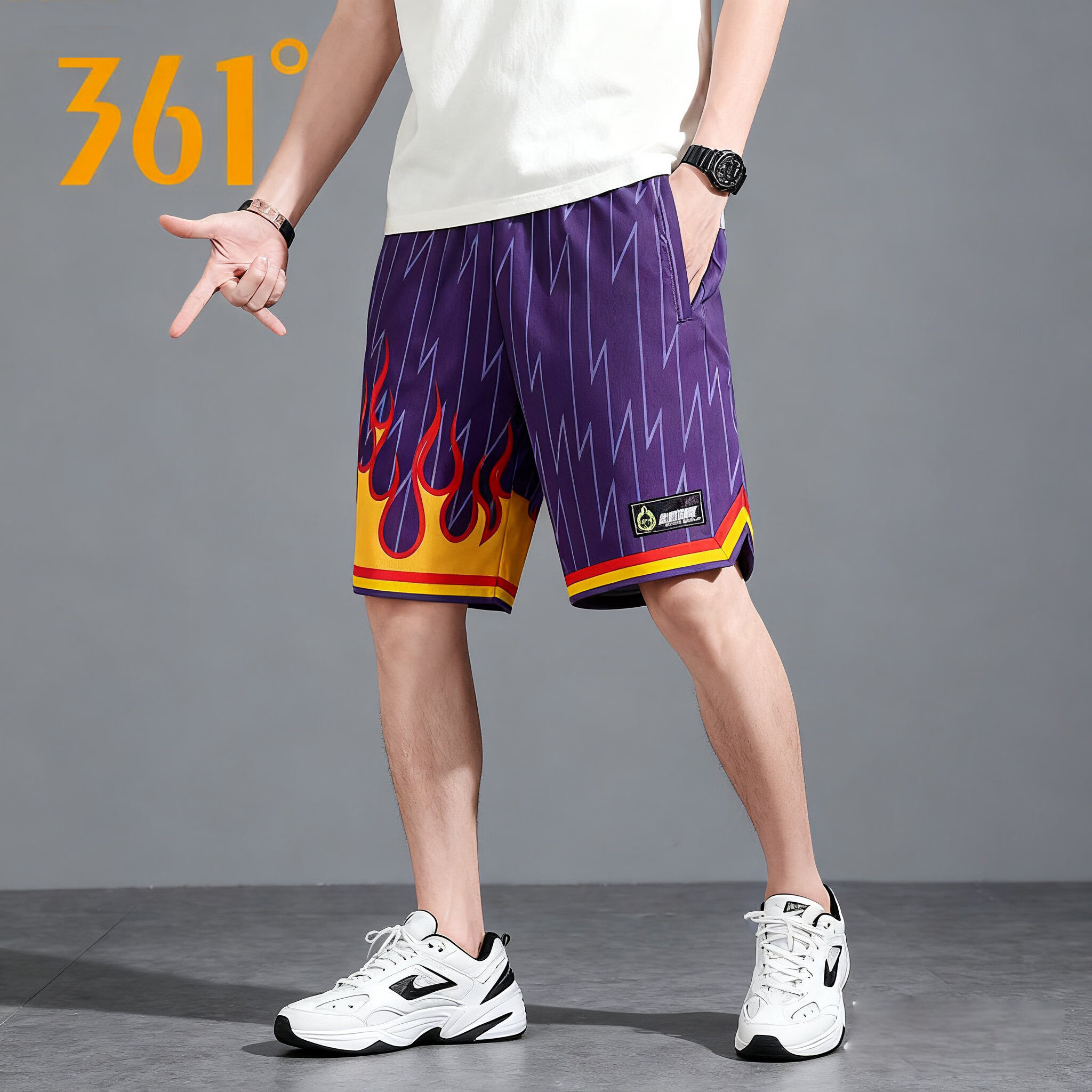 361°短裤运动裤针织比赛裤男裤