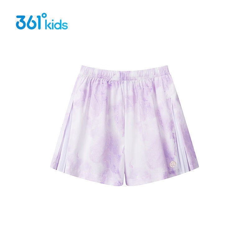 361度童装女童运动短裤2025夏季新款中大童渐变透气速干五分裤