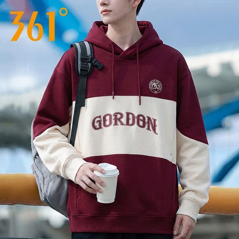 361°卫衣连帽长袖男2026