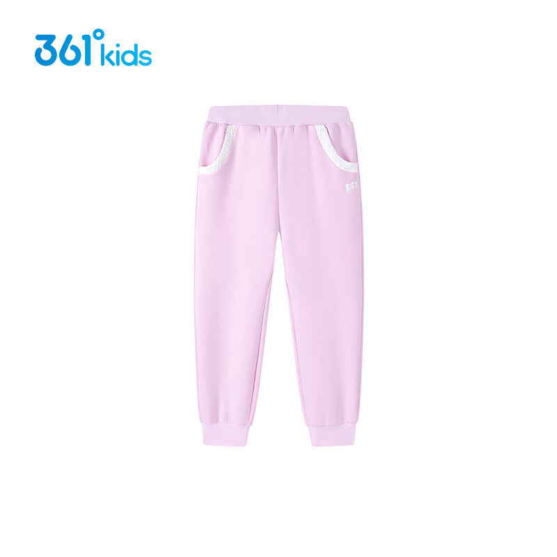 361°童装运动裤女童针织长裤2026春季新款中大童弹力束脚裤子