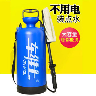 洗车器洗车神器车载便携式 高压手动洗车机水枪家用洗水泵刷车工具