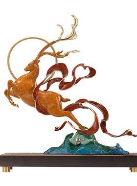 客厅摆件朱炳仁铜铜中式