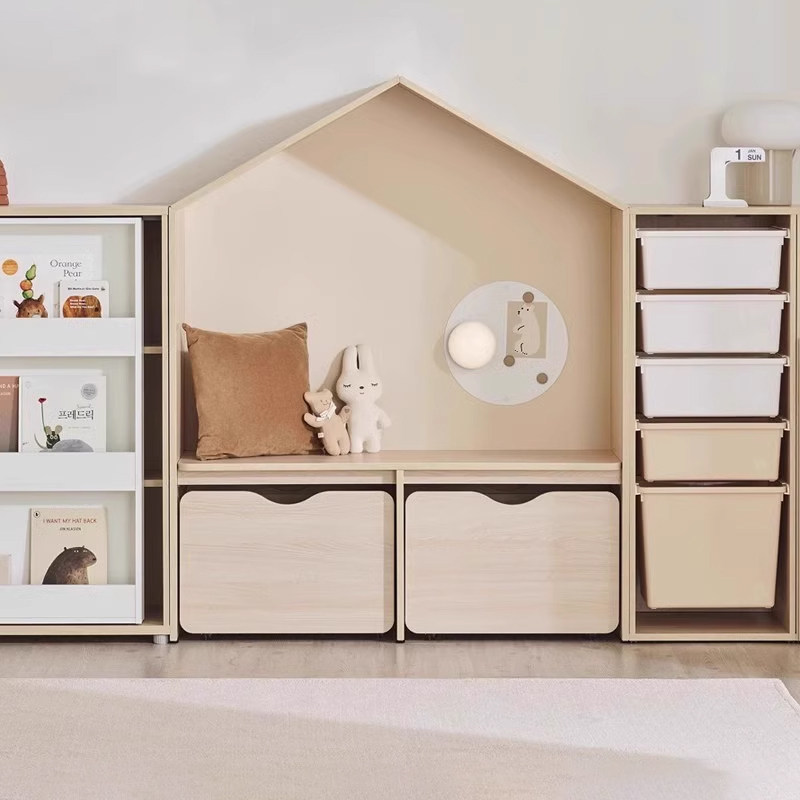 【55周年宠粉】汉森儿童学习桌椅组合蒙氏儿童房整理架收纳储物柜,住宅家具,儿童桌/手工桌,淘宝优惠券,粉丝福利购,淘宝优惠卷