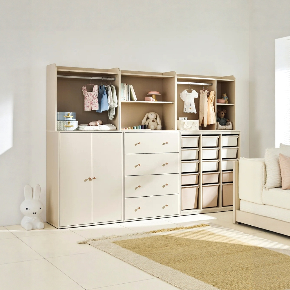 hanssem实木儿童衣柜收纳柜