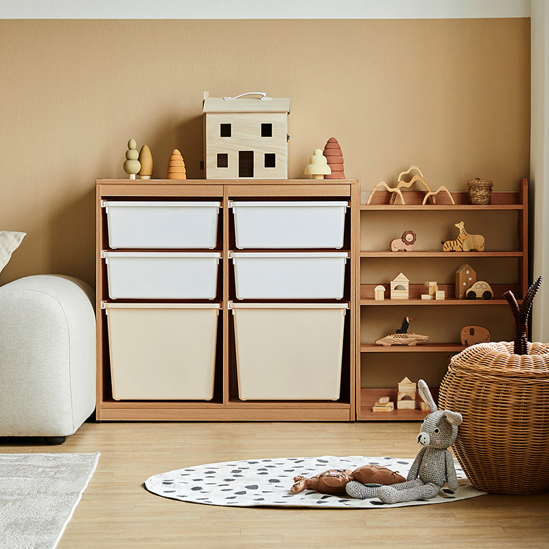 hanssem汉森儿童储物柜榉木蒙氏宝宝玩具置物柜实木矮柜ins风斗柜,住宅家具,儿童储物架/收纳架,淘宝优惠券,粉丝福利购,淘宝优惠卷