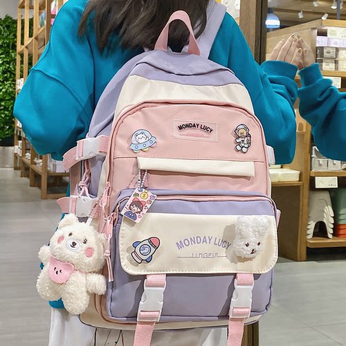 3一6书包大容量轻便女生