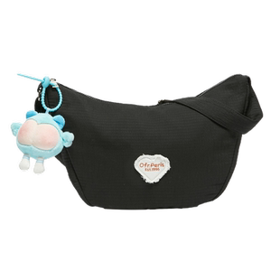 三福枕头包春季日韩学院粉色屁桃挂件饺子包斜挎包女包483183