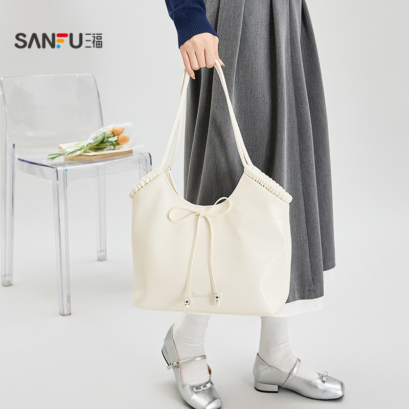 三福挎包春季撒糖计划温柔甜美风波士顿腋下包托特女包519768,箱包皮具/热销女包/男包,托特包,淘宝优惠券,粉丝福利购,淘宝优惠卷