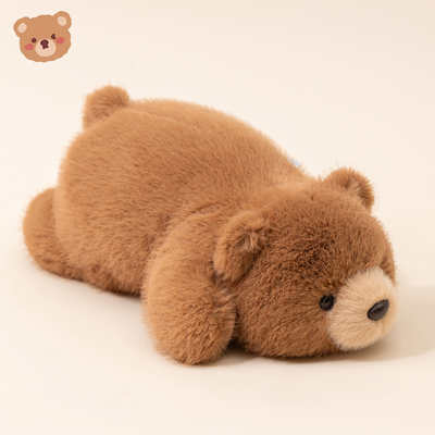 【小抱枕公仔】高档仿真绒棕熊