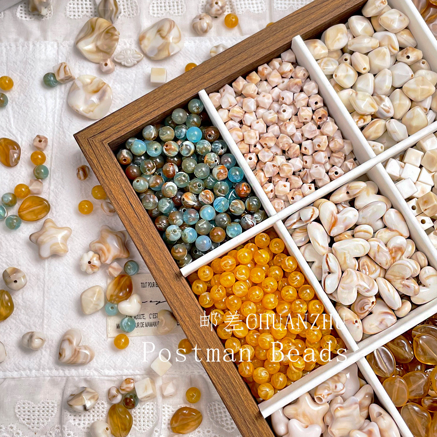 树脂晕染圆珠贝壳五角星鹅卵石复古中式手工DIY手链手串项链配件,饰品/流行首饰/时尚饰品新,其他DIY饰品配件,淘宝优惠券,粉丝福利购,淘宝优惠卷