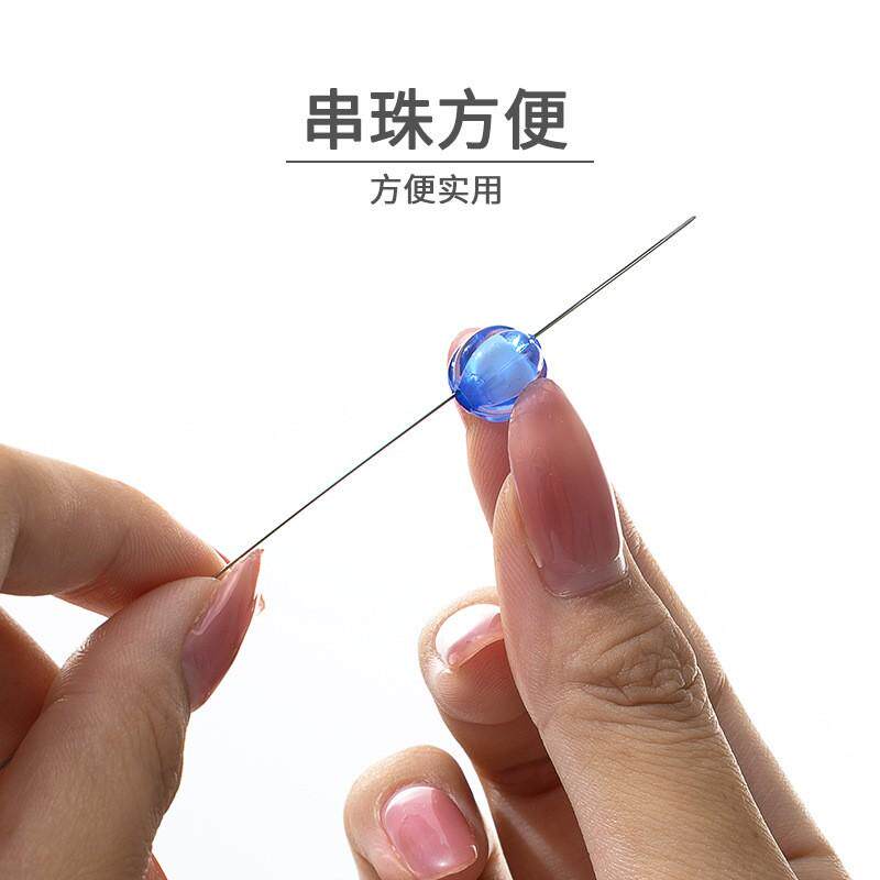 开口针穿珠针专业串珠神器轻松穿线手串手工diy串珠针专用针超长