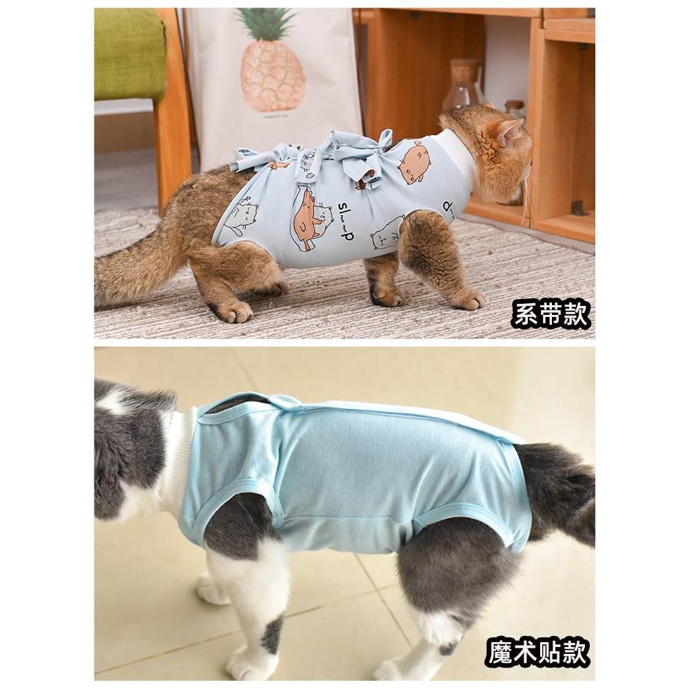 纯尿棉母狗狗全包肚子脚衣服防公狗乱猫狗绝育手术服断奶四服薄款
