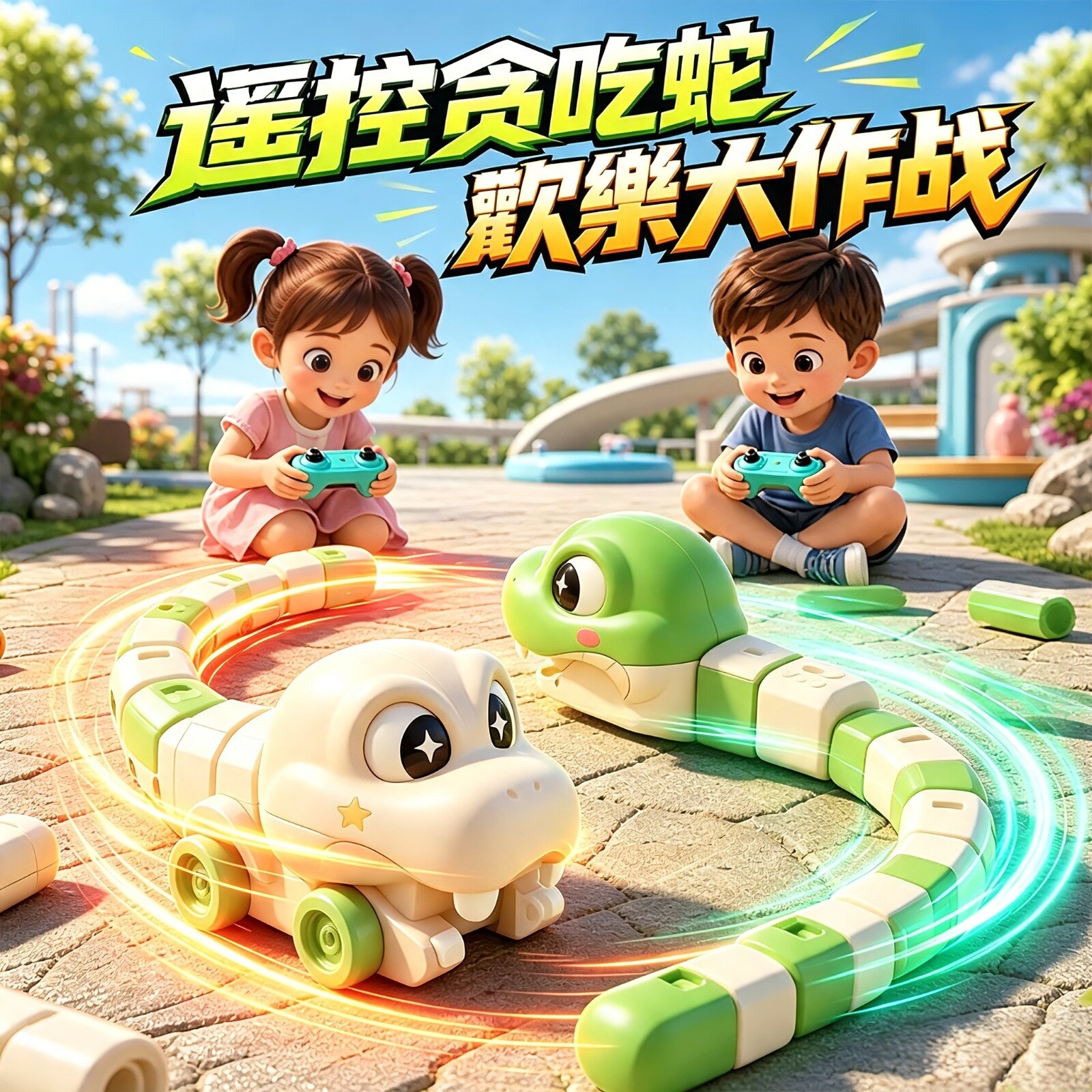 磁力贪吃蛇大作战吞豆拼豆遥控
