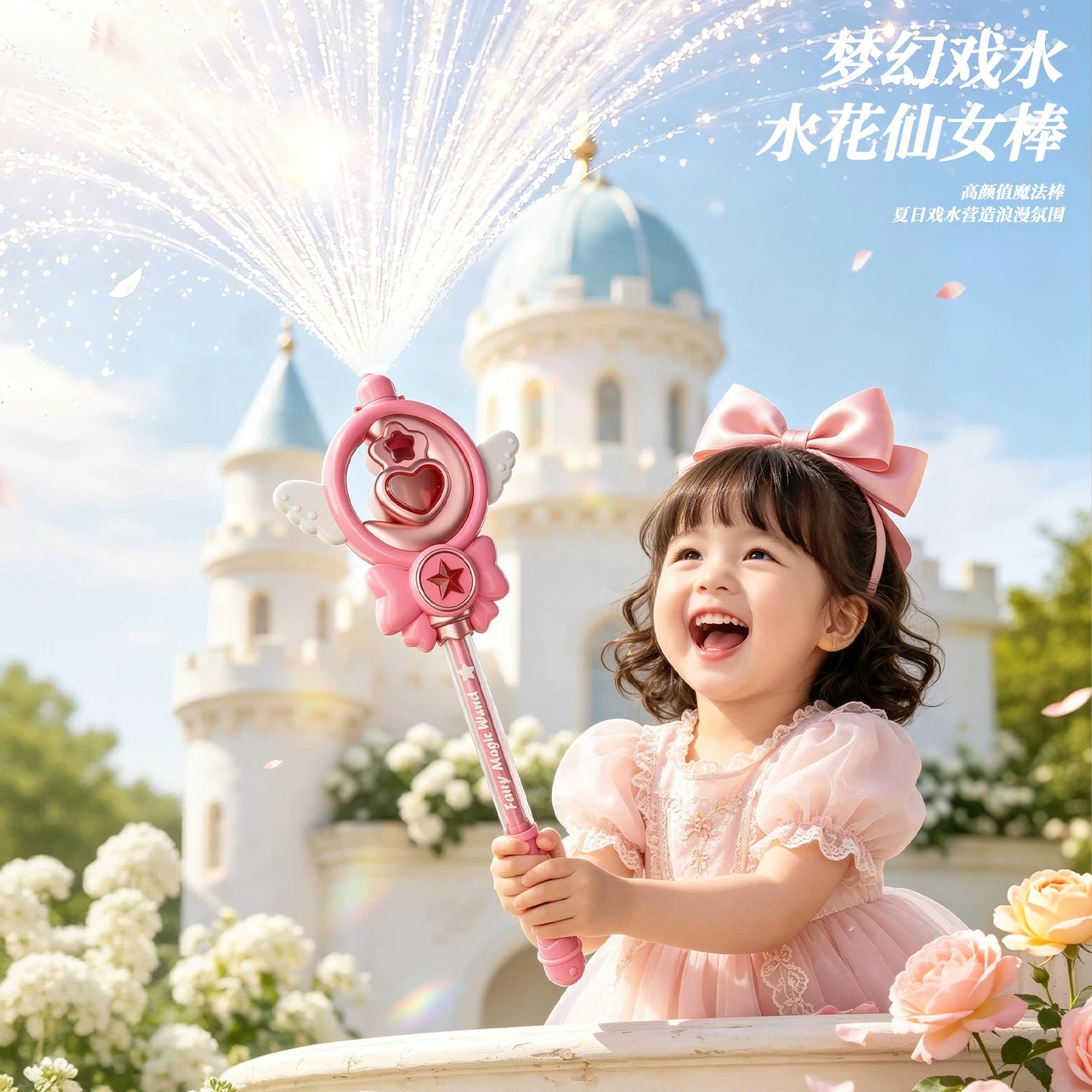 儿童魔法棒水枪户外仙女喷雾图片