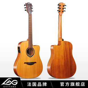 法国LAG智能吉他民谣吉他面单HYVIBE THV10加振单板电箱弹唱指弹