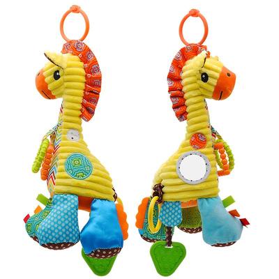 婴儿车上玩具挂件婴儿发声电子拉铃八音盒推车挂件风铃床铃床挂摇