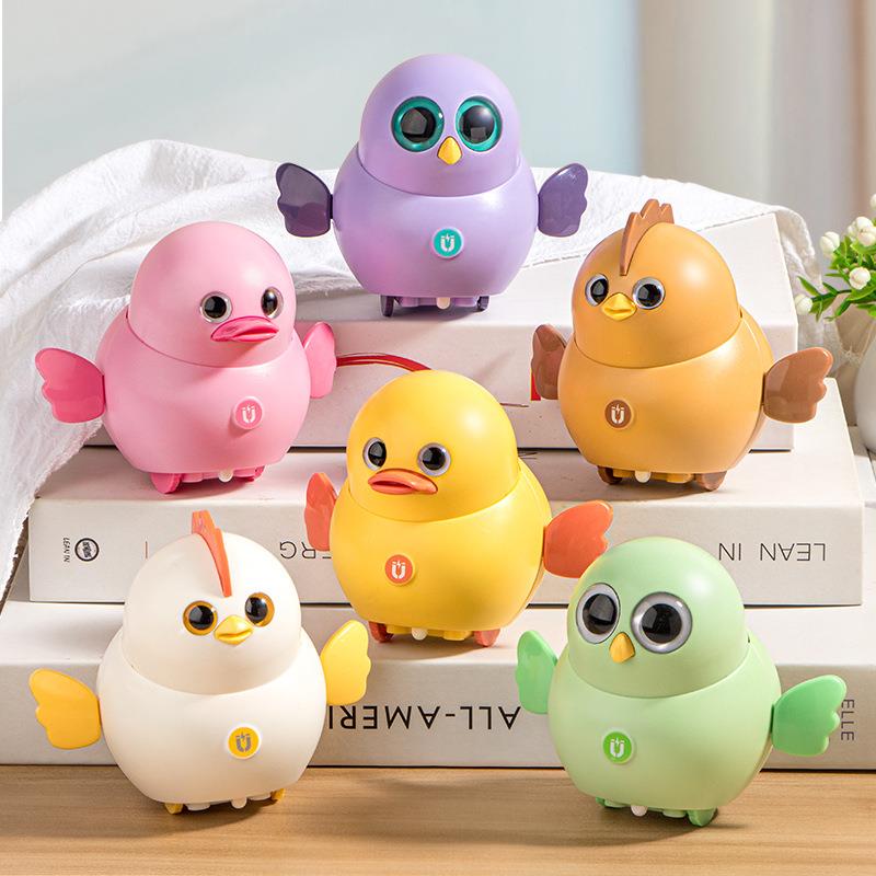 2025新款婴儿玩具0到6个月哄娃神器摇摆小分队磁吸跟随摇摆鸭子宝