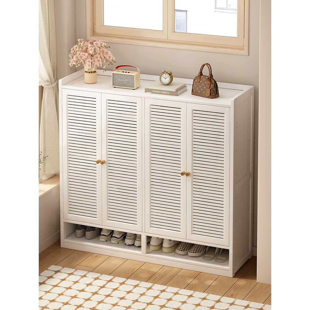 2025新款入门鞋柜门外走廊用带门鞋柜家用门口鞋架带门入户多层楼