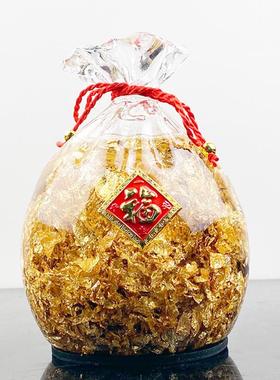 2025年新款客厅摆件金箔水晶大号福袋摆件创意钱袋子摆件东南亚市