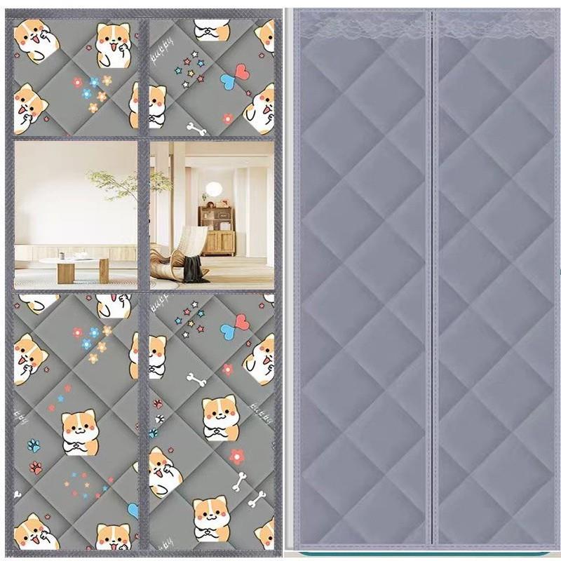 棉门帘店铺商用卧室专用门帘自吸加厚家用秋冬季保暖保温挡风隔音