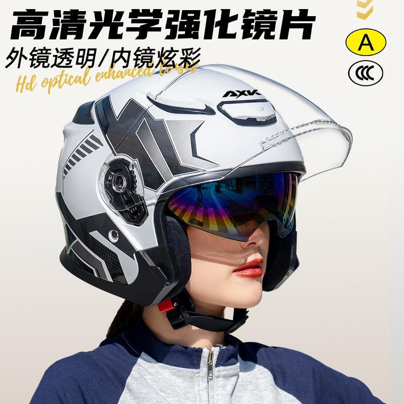 2025年新款头盔女电动车冬用头盔摩托车男士四季通用新款电动机车