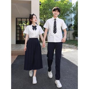 朗诵合唱比赛演出服长裙初中高中生小学生运动会毕业班服校服套装