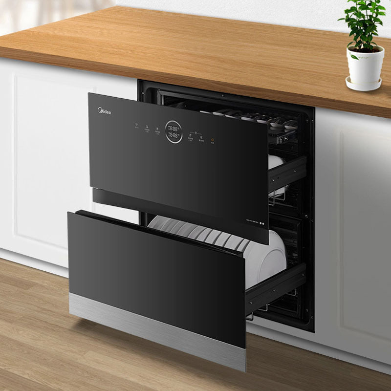 美的消毒柜家用嵌入式大容量高温光波消毒碗柜双MXV-ZTD120BX10-R